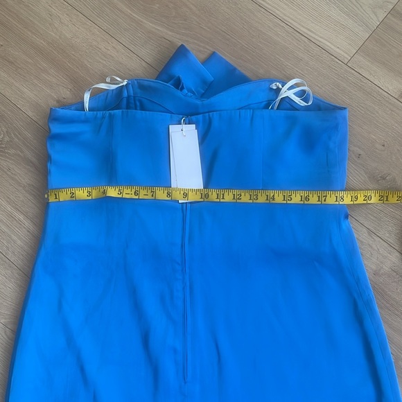 New Lilly Pullizer size 14 Carylin Elegant Blue Strapless woman's Dress - Picture 7 of 12